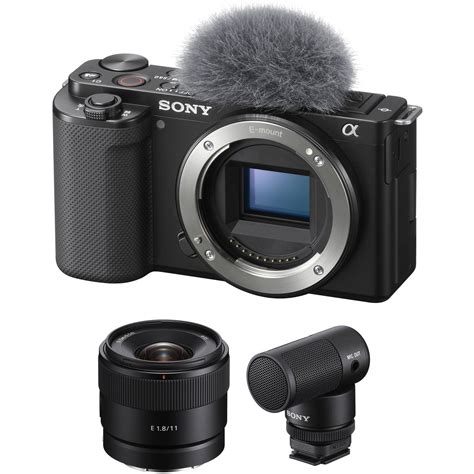 Sony ZV E10 Mirrorless Camera With 11mm Lens And Microphone Kit