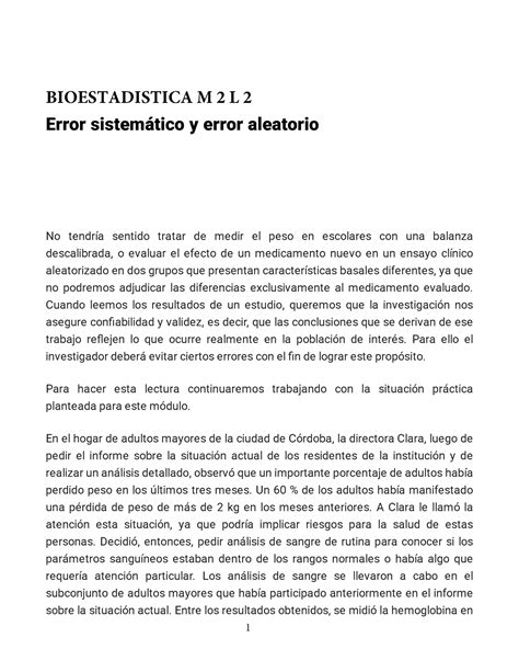 Bioestadisitca M Dulo Lectura Bioestad Stica Uces Studocu