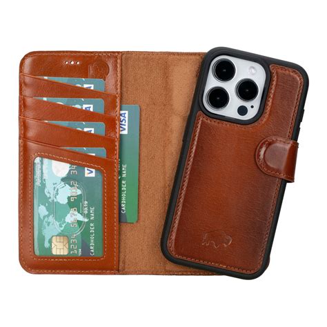 BLACKBROOK iPhone 15 Pro Detachable Leather Wallet Case Set – BlackBrook Case