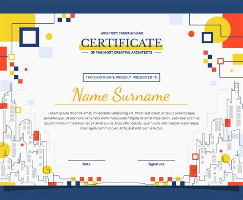 certificate professional template freevectors