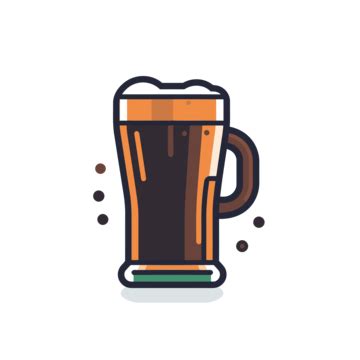 Beer Mug Line Icon Vector Alcohol Beer Drink Png And Vector With