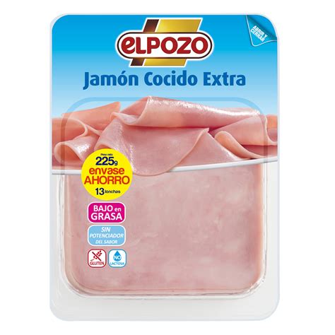 Jamón cocido en lonchas El Pozo 225 g Carrefour Supermercado compra