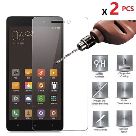 2pcs Tempered Glass Screen Protector For Xiaomi Redmi 5 5a 4a 4x 4 4prime For Redmi 3 3x 3s 2a