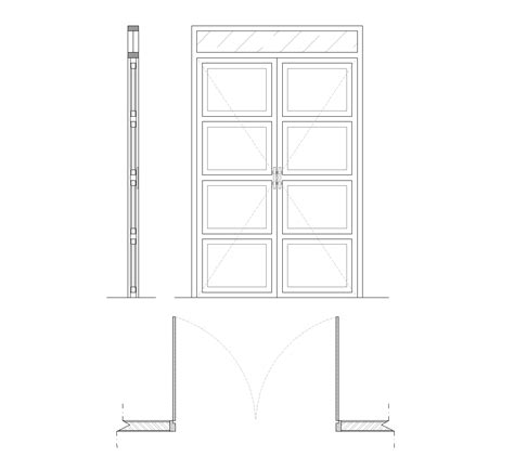 Detalle De Puerta Cl Sica Dwg Detalle Cad Descarga Gratis