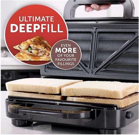 Breville Ultimate Deep Fill Toastie Maker 2 Slice Sandwich Toaster