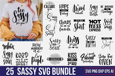 Sassy Svg Bundle By Orpitabd Thehungryjpeg