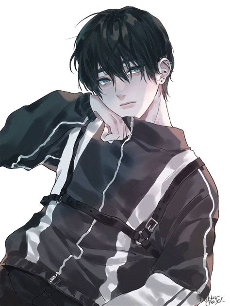 Pin On Black Haired Faceclaims Blue Hair Anime Boy Anime Boy Cute