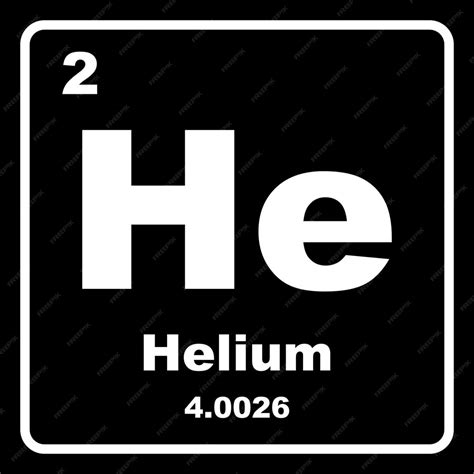 Premium Vector Helium Element Icon Vector Illustration Symbol Design