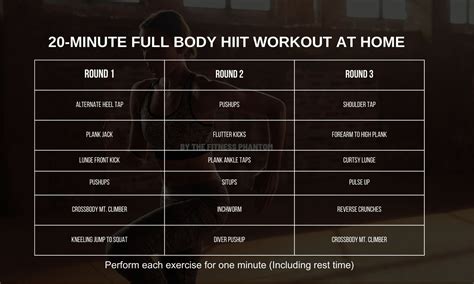 Day Hiit Workout Routine With Pdf The Fitness Phantom