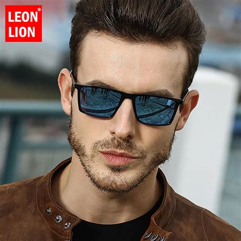 LeonLion Gafas De Sol Polarizadas Cuadradas Para Hombre Lentes Retro De