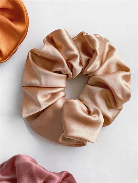 Silk Scrunchie Silk Hair Scrunchies Hair Accessory Handmade Hair