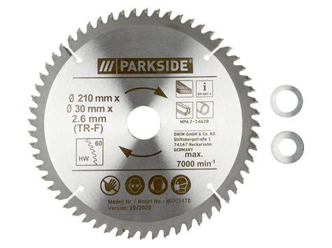 PARKSIDE Lame Pour Scie Circulaire 210 X 2 6 X 30 Mm