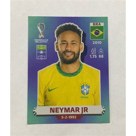 Figurinha Do Neymar Jr Do Brasil BRA 17 Da Copa Do Mundo Do Qatar