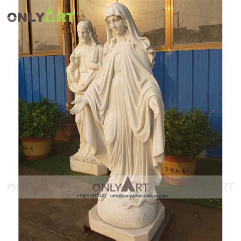 Marble Mary Statue