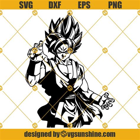 Dragon Ball Z Svg Goku Svg Super Saiyan Svg Png Dxf Cricut Cut Sexiz Pix