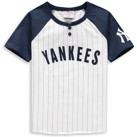 New York Yankees Youth White Navy Game Day Jersey T Shirt