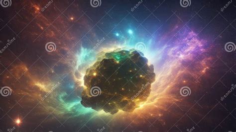 Crab Nebula, Supernova Remnant Stock Illustration - Illustration of ...