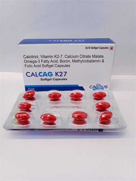 Calcitriolvitamin K2 7calcium Citrateomega 3 Fatty Acidboronmethylcobalamin Folic Acid