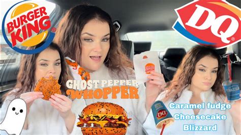 Trying Burger King New Ghost Pepper Whopper And Ghost Pepper Chicken