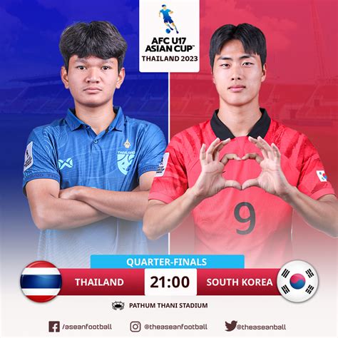 Asean Football On Twitter 🗓afc U17 Asian Cup 2023 Quarter Finals