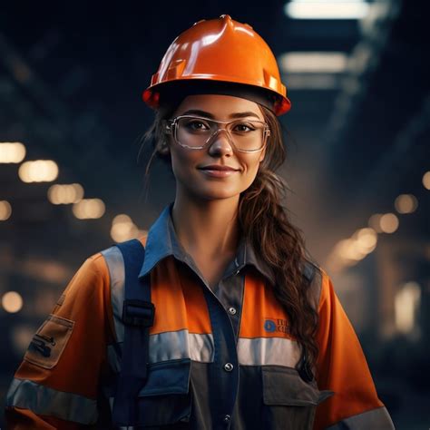 Premium Photo Professional Heavy Industry Engineer Female Work Ai