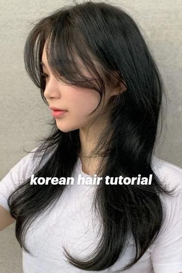 Korean Hair Tutorial Saeroniee On Tiktok Hair Inspiration Long Bangs With Medium Hair