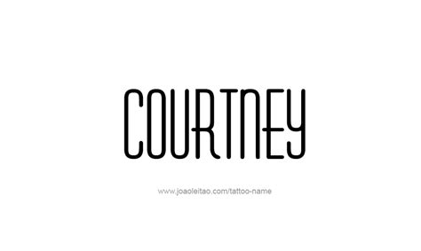 Courtney Name Tattoo Designs