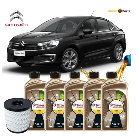 Kit Troca De Leo E Filtro Citroen C Lounge Thp Original Escorrega O