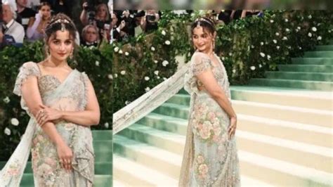 Alia Bhatt Stuns In Timeless Saree At Met Gala