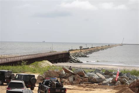 Primeira fase da construção do terminal do porto do Caio termina em