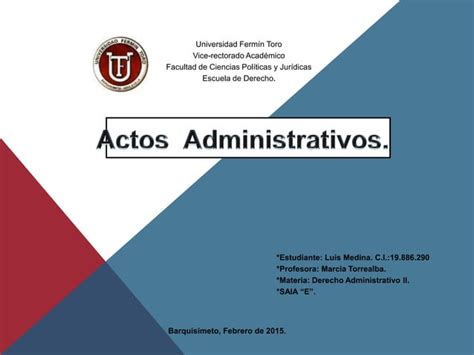 Actos Administrativos Mapa Conceptual Ppt