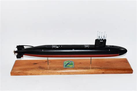 Uss Puffer Ssn 652 Submarine Model Us Navy Scale Model Mahogany