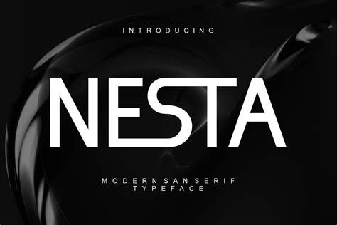 Nesta Modern Sans Serif Typeface Design Cuts