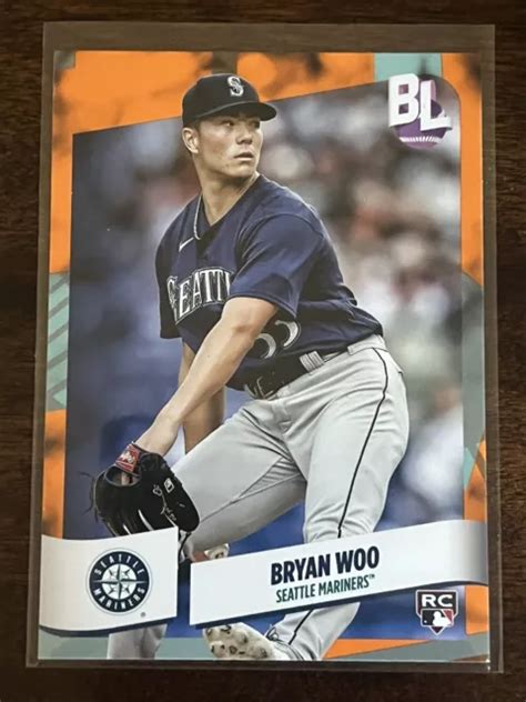 Bryan Woo Rc Topps Big League Orange Lectrique Seattle