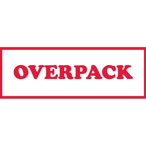 Overpack Label (LR18AL)