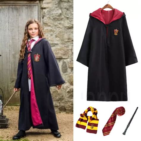 Generico 4 Piezas Harry Potter Gryffindor Disfraz Capa Cosplay 145cm