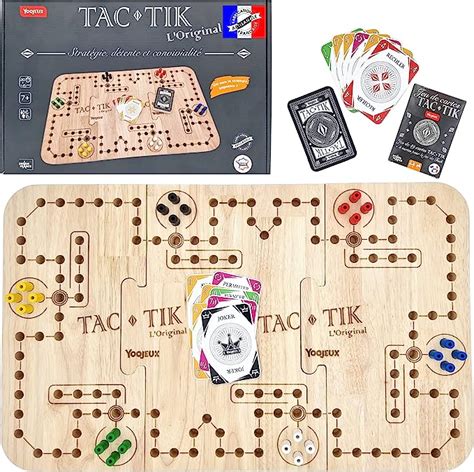 YOOJEUX TAC TIK LOriginal 2 à 6 Joueurs Inclus Cartes pour Jouer