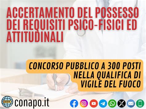 Concorso Pubblico A 300 Posti Nella Qualifica Di Vigile Del Fuoco Del