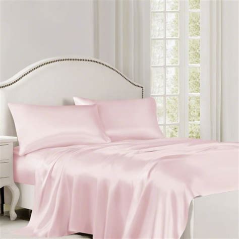 Light Pink Silk Flat Sheet