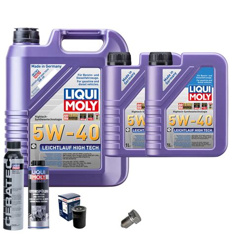 Motoröl 5W40 LIQUI MOLY 7L BOSCH Ölfilter Spülung Cera Tec