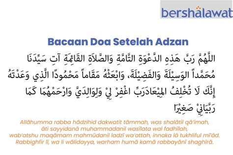 Doa Setelah Adzan Sesuai Sunnah Lengkap Dengan Keutamaan Membacanya