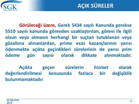 AÇIK SÜRELER ppt indir