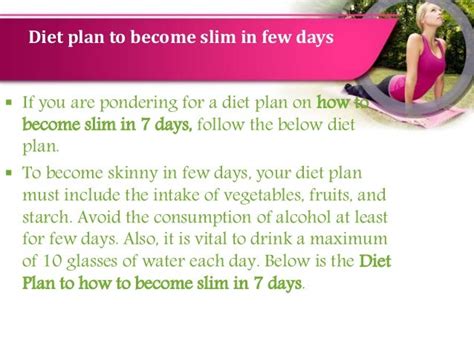 7 Day Diet Plan To Get Slim - cntoday