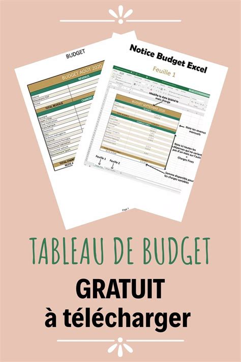 🎁 Tableau Budget Excel à Télécharger Planificateur De Budget Budget Excel Comment Gérer Son