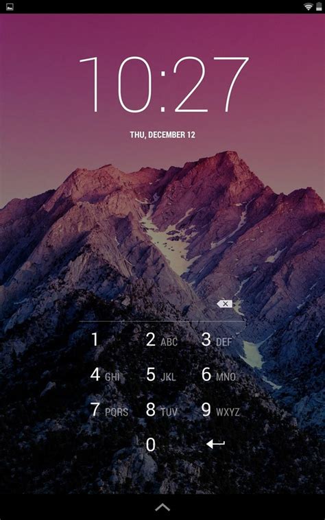 Android Default Pin Lock Screen Layout Stack Overflow