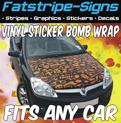 To Fit Vauxhall Astra Vxr Vectra Sticker Bomb Bonnet Car Graphics