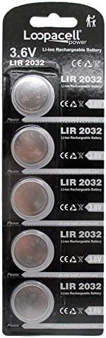 My Battery Supplier Loopacell LIR2032 Lot De 10 Piles Bouton