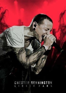 Chester Bennington Linkin Park Poster By Xavier Vieira Displate