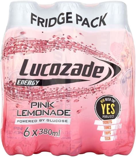 Lucozade Energie Pink Lemonade 6x380ml Packung Mit 2 Amazonde