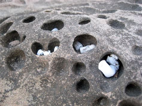 Jialeshuei Ash Tray Someone Used The Pock Marked Rock As A Flickr